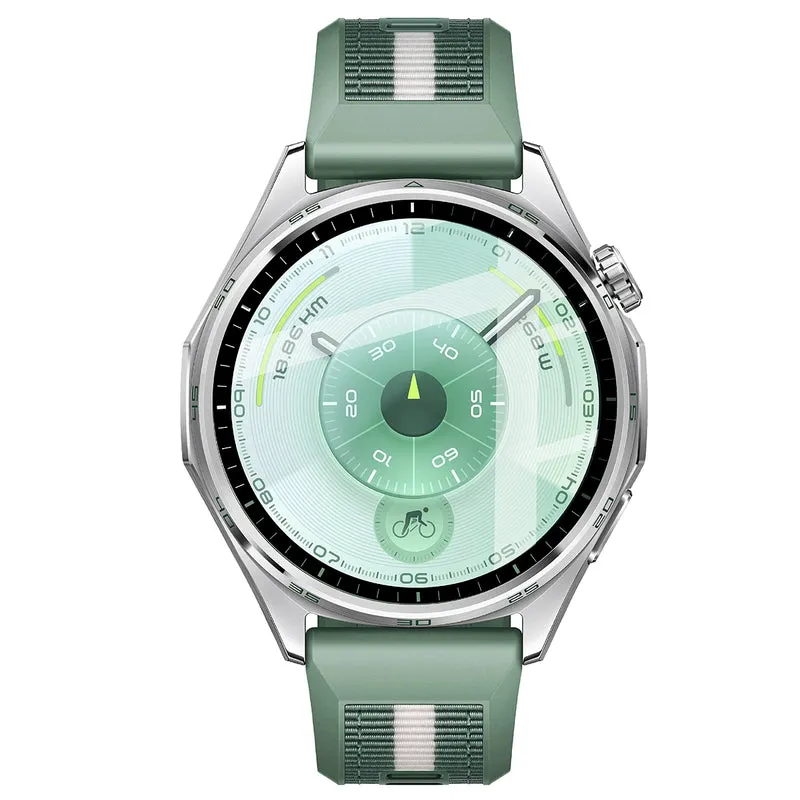 Hybrides Glas für Huawei Watch GT6 46 mm, Bizon Glass Watch Edge Hybrid, Schwarz