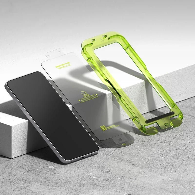 Gehärtetes Bildschirmglas mit Applikator für Samsung Galaxy S26 FE/S25 FE, Ringke Easy Slide, 2 Stück