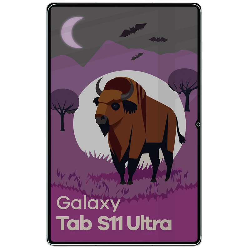 Hybridglas mit Privatschutzfilter für Galaxy Tab S11 Ultra, Bizon Tab Hybrid Shadow, Matt
