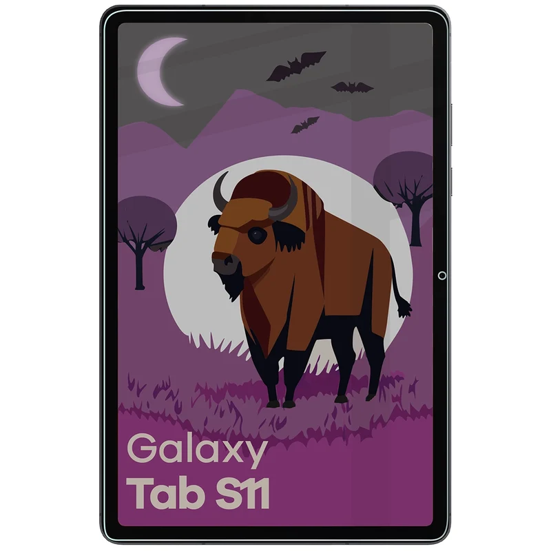 Hybridglas mit Privatschutzfilter für Galaxy Tab S11, Bizon Tab Hybrid Shadow, Matt