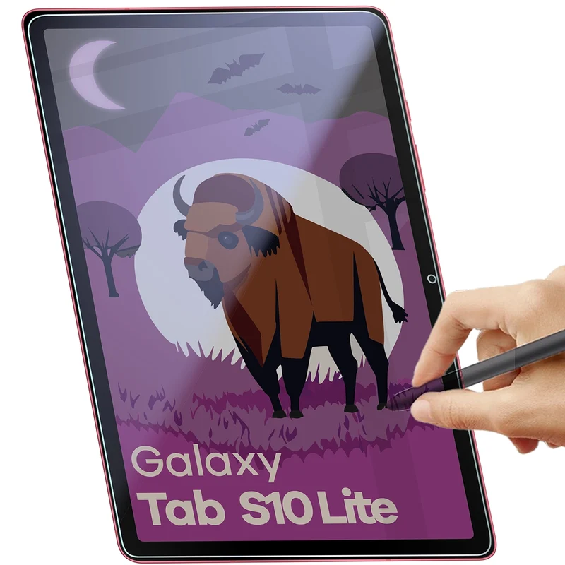 Hybridglas mit Privatschutzfilter für Galaxy Tab S10 Lite, Bizon Tab Hybrid Shadow, Matt