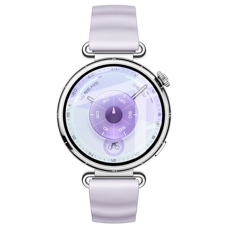 Hybrides Glas für Huawei Watch GT6 41 mm, Bizon Glass Watch Edge Hybrid, Schwarz
