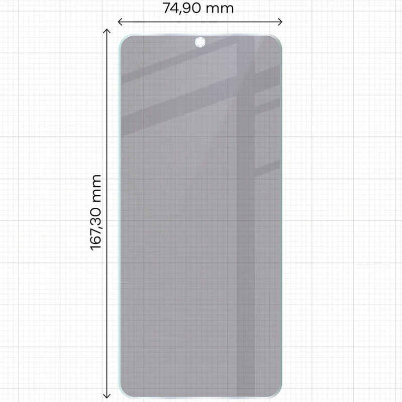 Hybridglas mit Privatschutzfilter für Xiaomi Redmi 15C 5G, Bizon Hybrid Shadow, Matt