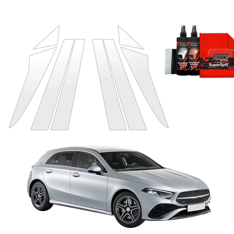 8in1 Schutzfolie Grizz Protector für A-B-C-Säule - Mercedes A Klasse W177 (2018-2026)