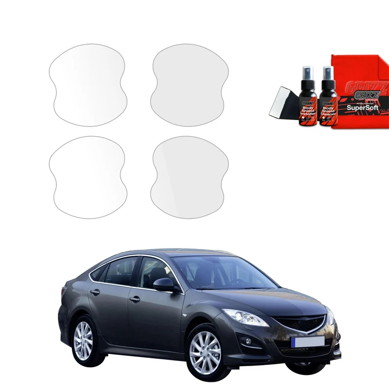 4in1 Schutzfolie Grizz Protector für Türgriffmulden - Mazda 6 2 Sedan 4D (2010-2013)