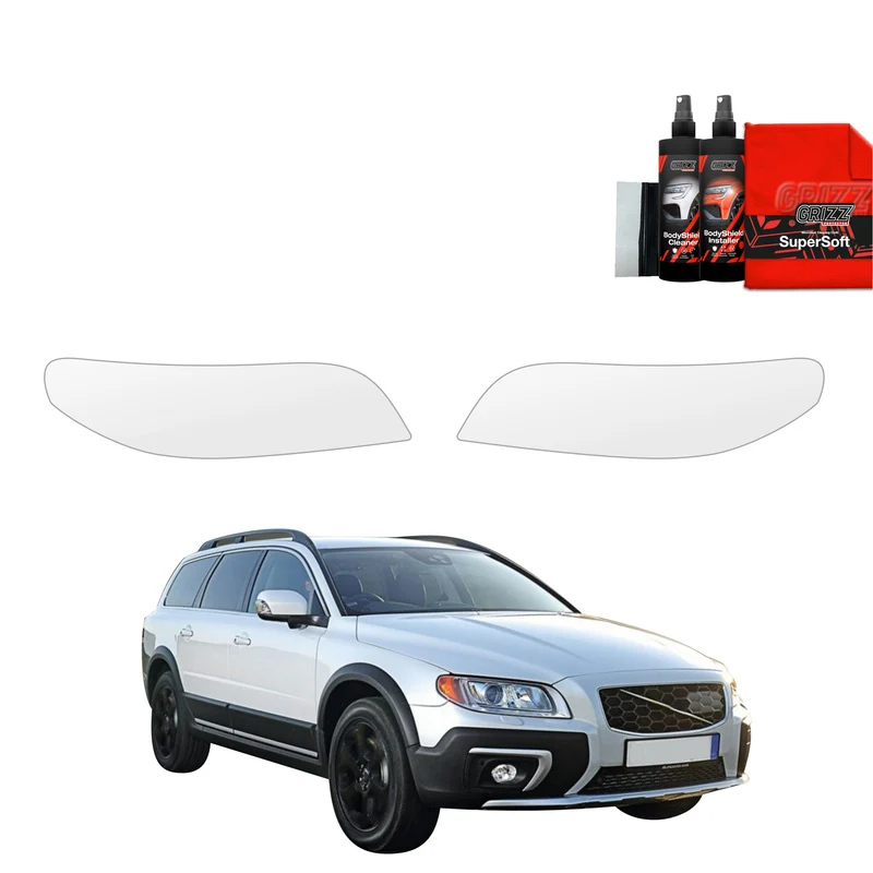 2in1 Schutzfolie Grizz Protector für Scheinwerfer - Volvo XC70 3 Kombi 5D (2013-2016)