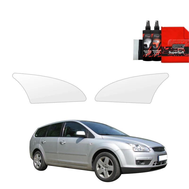 2in1 Schutzfolie Grizz Protector für Scheinwerfer - Ford Focus Mk2 Kombi (2004-2007)