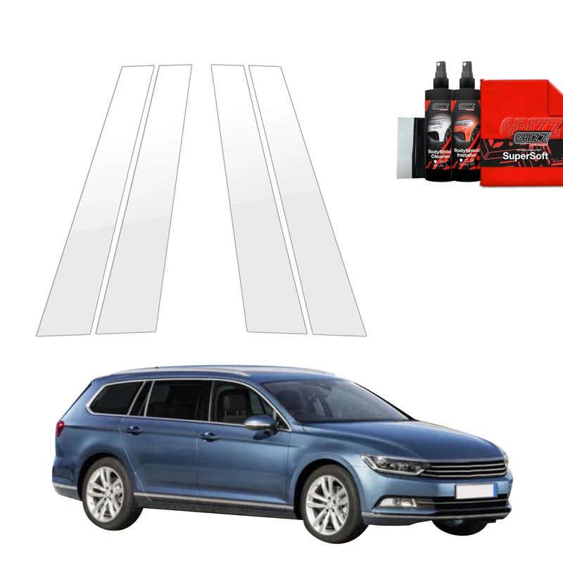 4in1 Schutzfolie Grizz Protector für B-C-Säule - Volkswagen Passat B8 Kombi (2014-2022)