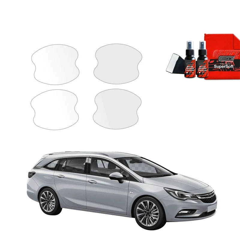 4in1 Schutzfolie Grizz Protector für Türgriffmulden - Opel Astra J Kombi 5D (2012-2015)