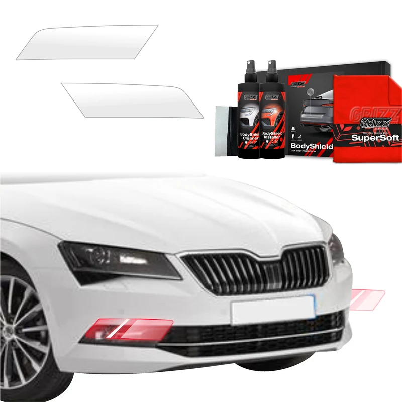 2in1 Schutzfolie Grizz Protector für Scheinwerfer - Skoda Superb 3 Combi (2015-2019)