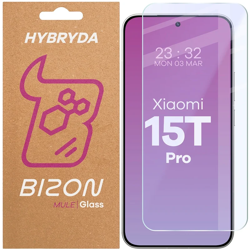 Flexibles Hybridglas für Xiaomi 15T Pro, Bizon Hybrid Mule