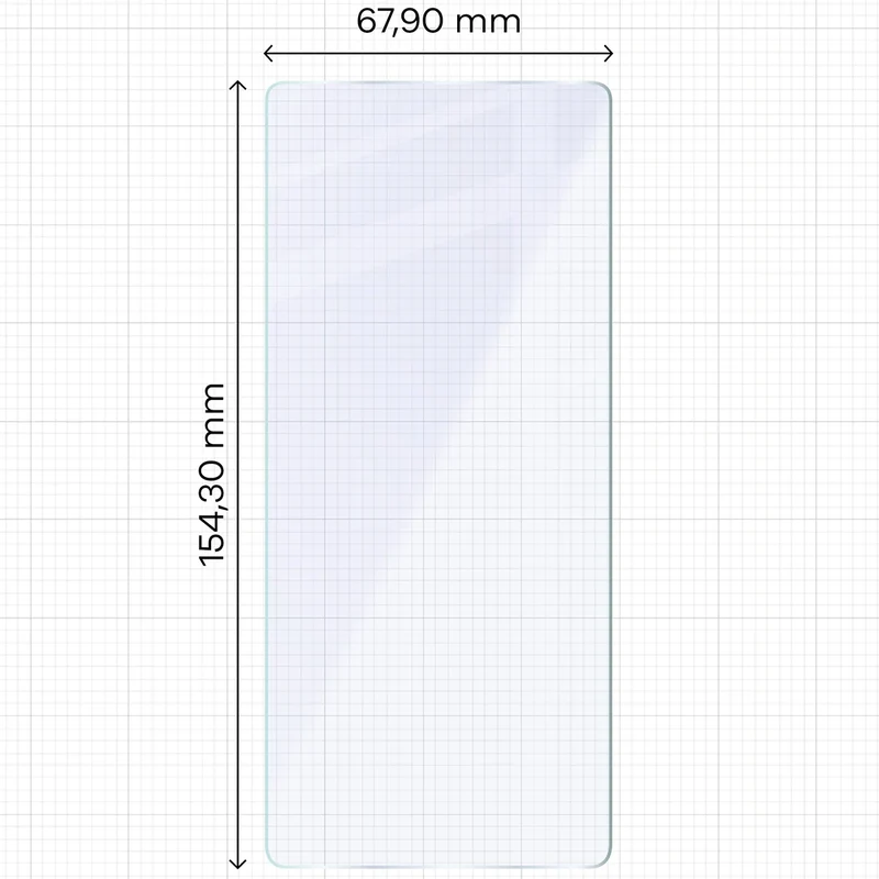 Flexibles Hybridglas für Infinix Note 50 Pro 4G, Bizon Hybrid Mule