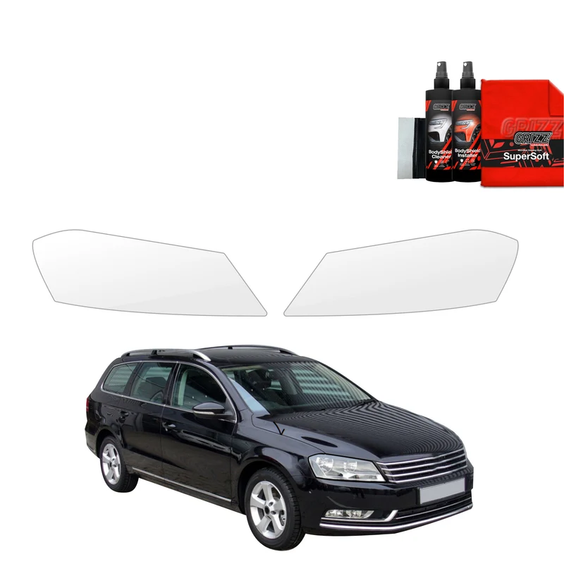2in1 Schutzfolie Grizz Protector für Scheinwerfer - Volkswagen Passat B7 Variant (2010-2014)