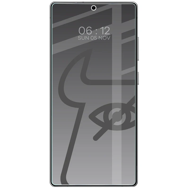 Gehärtetes Glas mit Privatschutzfilter für Galaxy S25 Ultra, Bizon Glass Clear Shadow Duo, getönt, 2 Stück