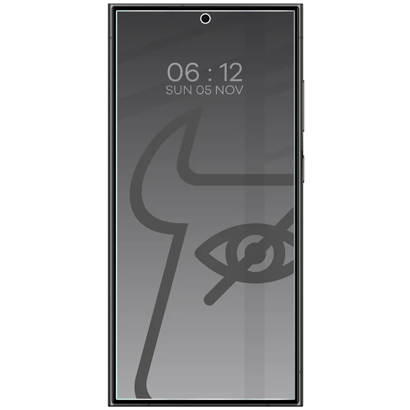 Gehärtetes Glas mit Privatschutzfilter für Galaxy S24 Ultra, Bizon Glass Clear Shadow Duo, getönt, 2 Stück