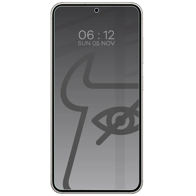 Gehärtetes Glas mit Privatschutzfilter für Galaxy S23, Bizon Glass Clear Shadow Duo, getönt, 2 Stück