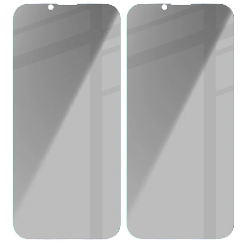 Gehärtetes Glas mit Privatschutzfilter für iPhone 17e / 16e / 14 / 13 Pro / 13, Bizon Glass Clear Shadow Duo, getönt, 2 Stück