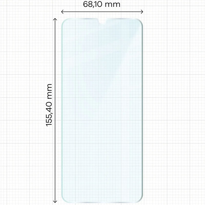 Gehärtetes Glas für Galaxy A23 4G / 5G, Bizon Glass Clear Duo, 2 Stück