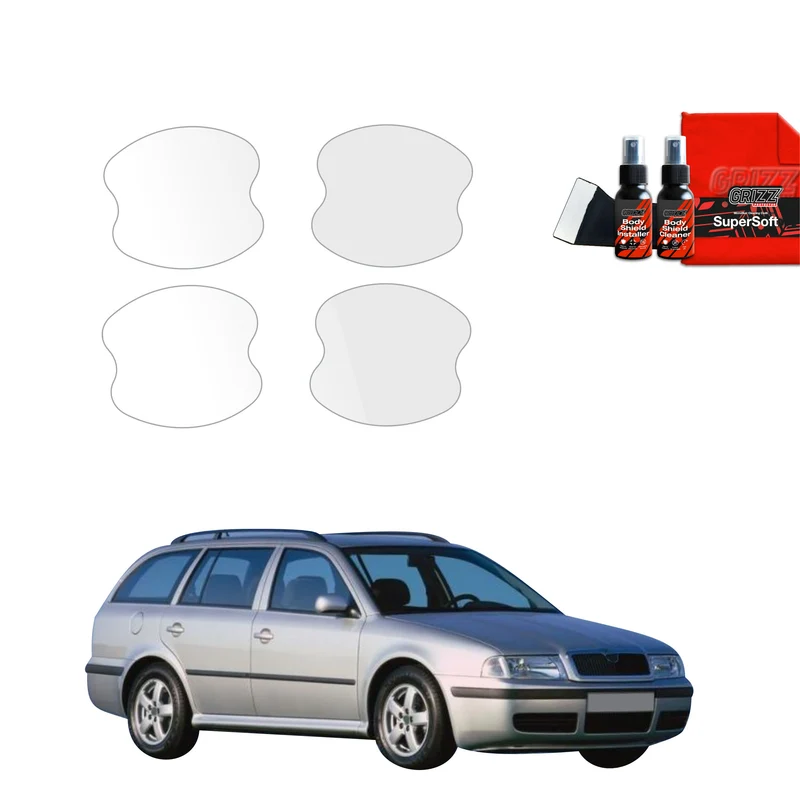 4in1 Schutzfolie Grizz Protector für Türgriffmulden - Skoda Octavia Kombi (1996-2010)