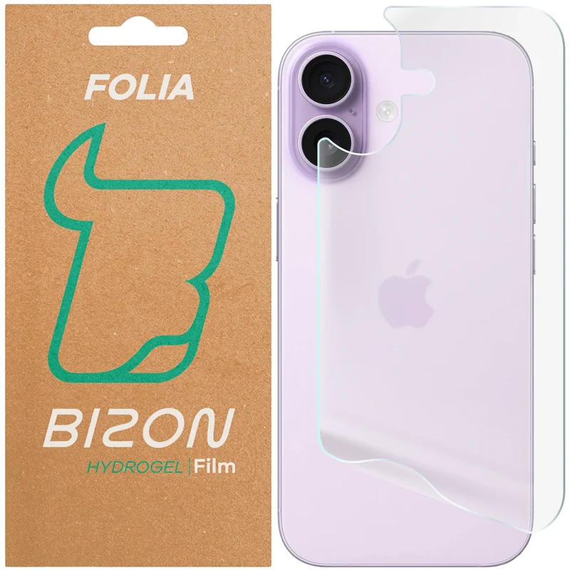 Hydrogel Folie für die Rückseite für iPhone 17, Bizon Film Hydrogel Back, 1 Stück
