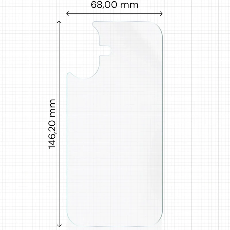 Hydrogel Folie für die Rückseite für iPhone 17, Bizon Film Hydrogel Back, 1 Stück