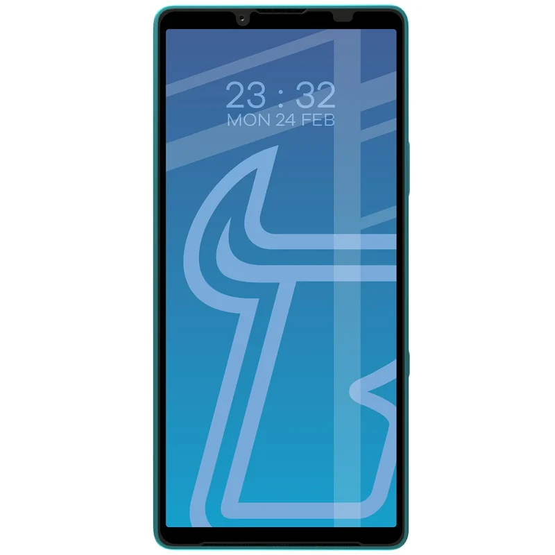 Gehärtetes Glas für Sony Xperia 10 VII / VIII, Bizon Glass Edge, Schwarzer Rahmen