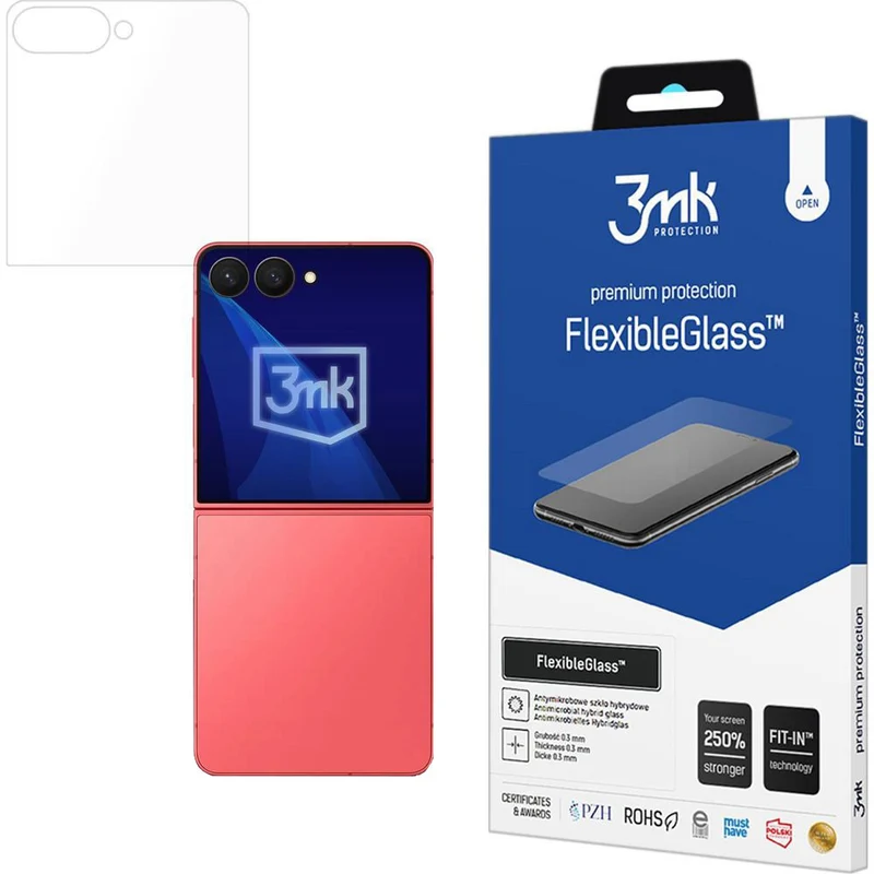 Hybridglas für Galaxy Z Flip7, 3mk FlexibleGlass