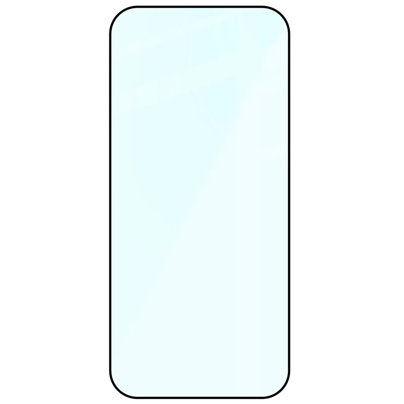 Gehärtetes Glas für iPhone Air, Bizon Glass Edge, Schwarzer Rahmen