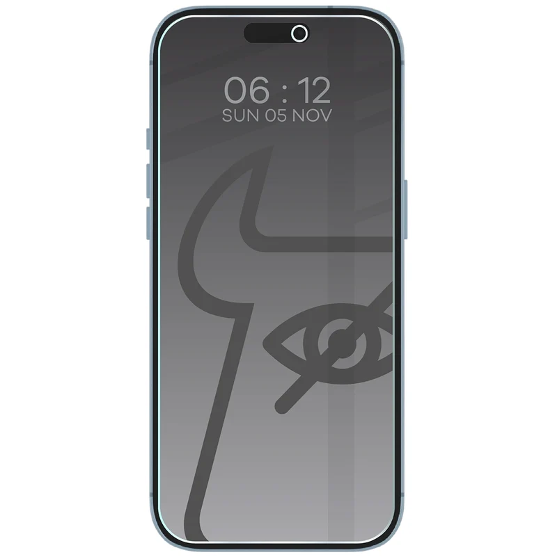 Gehärtetes Glas mit Privatschutzfilter für iPhone Air, Bizon Glass Clear Shadow, getönt