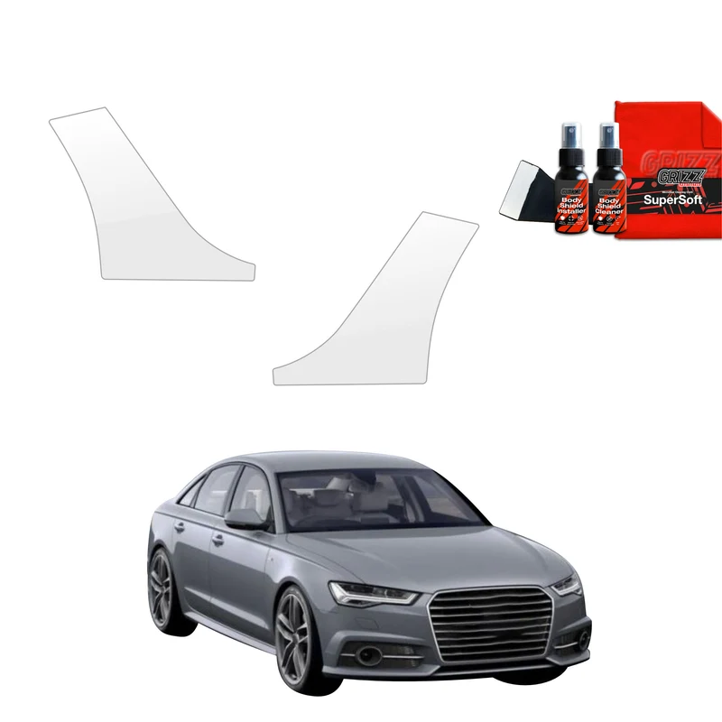 2in1 Schutzfolie Grizz Protector für hinteren & vorderen Seitenschwelle - Audi A6 C7 Sedan (2011-2014)