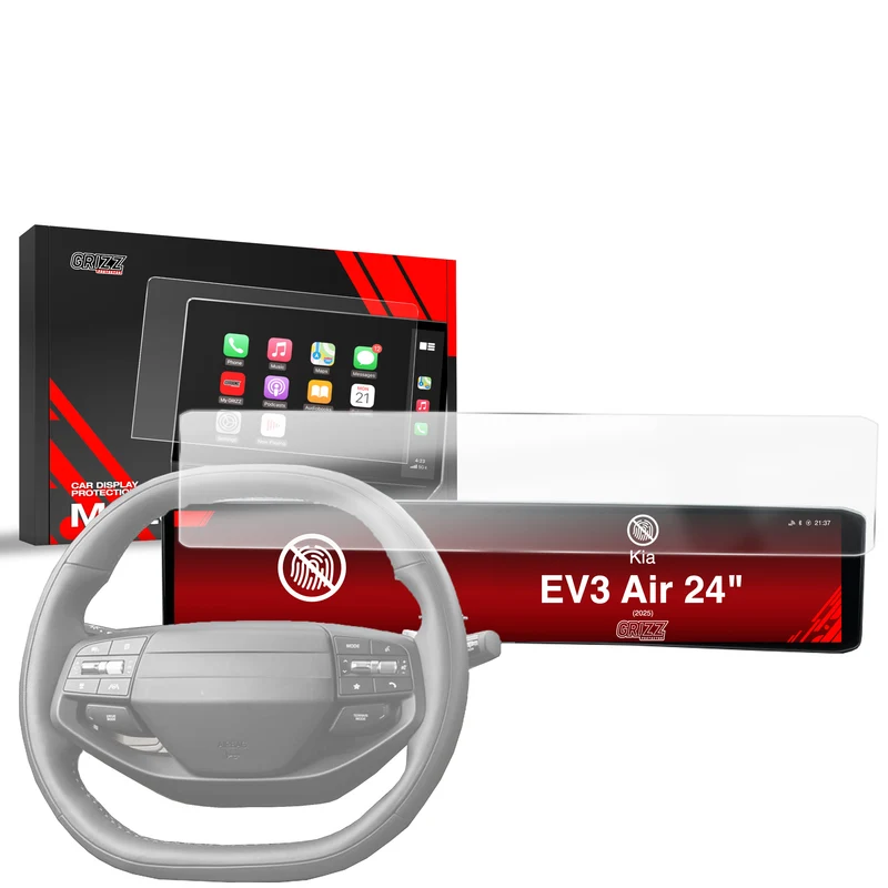 Matte Autodisplayfolie für Kia EV3 Air 24" (2025-2026), Grizz Protector