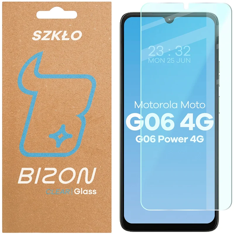 Gehärtetes Glas für Motorola Moto G06 4G/ G06 Power 4G, Bizon Glass Clear