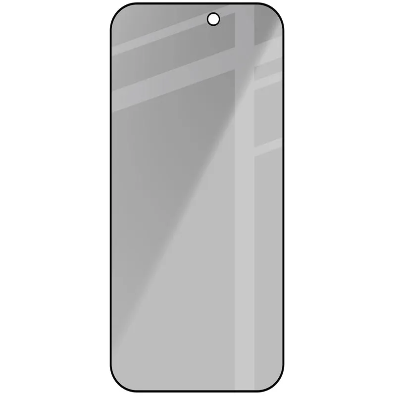 Gehärtetes Glas mit Privatschutzfilter für iPhone Air, Bizon Glass Edge Shadow, getönt mit schwarzer Rahmen