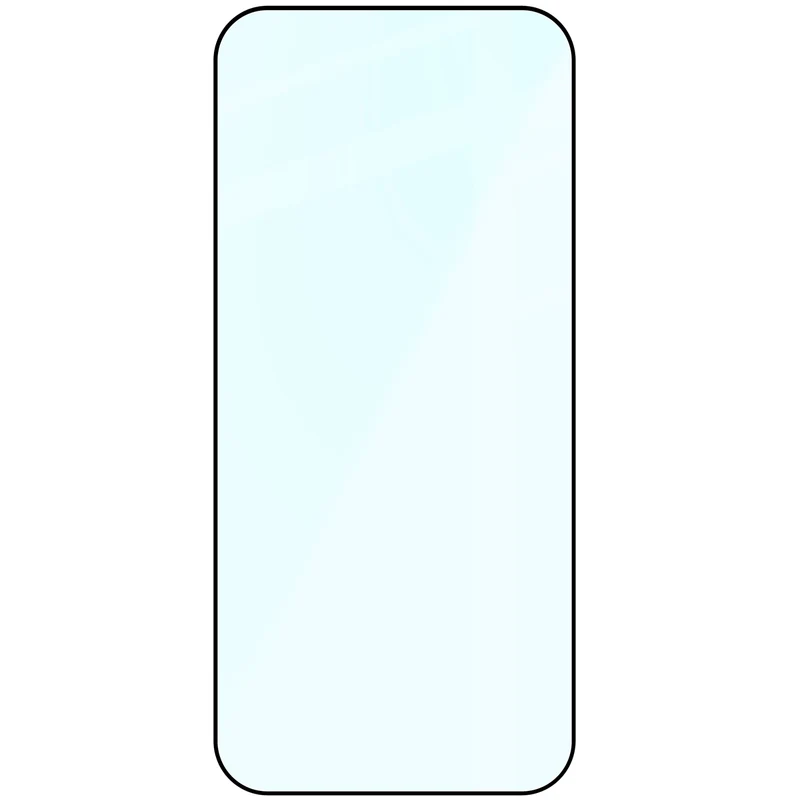 Gehärtetes Glas für iPhone 18 Pro Max / 17 Pro Max, Bizon Glass Edge, Schwarzer Rahmen