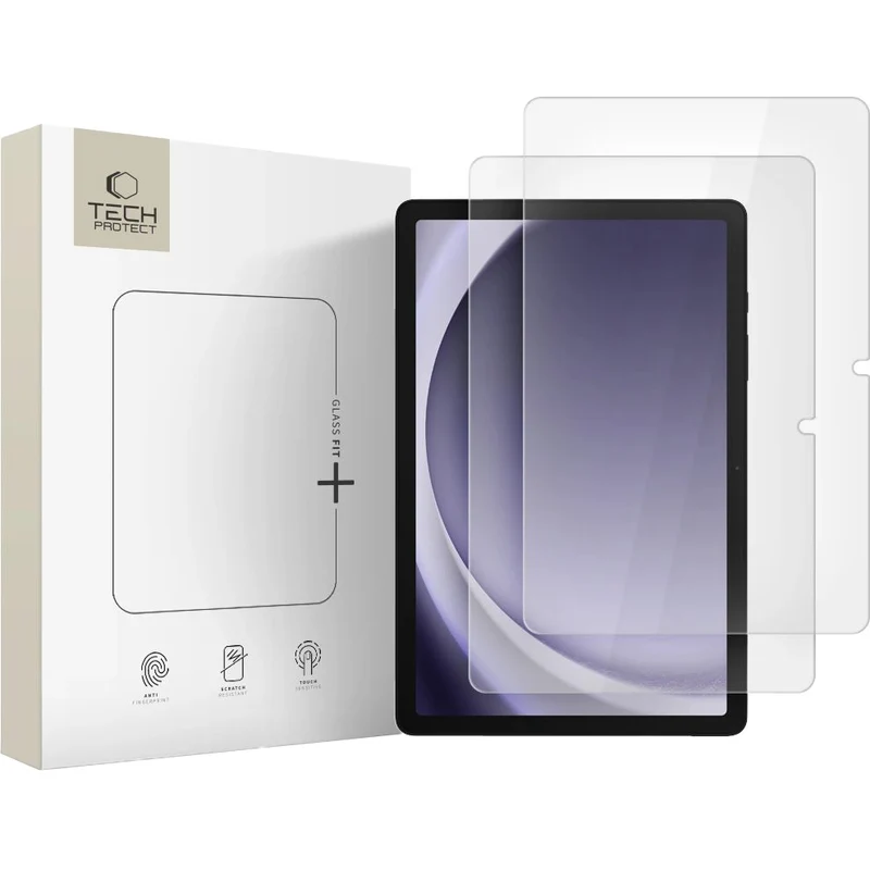 Gehärtetes Glas für Galaxy Tab A11 Plus / A9 Plus, Tech-Protect Glass Fit Plus, 2 Stück
