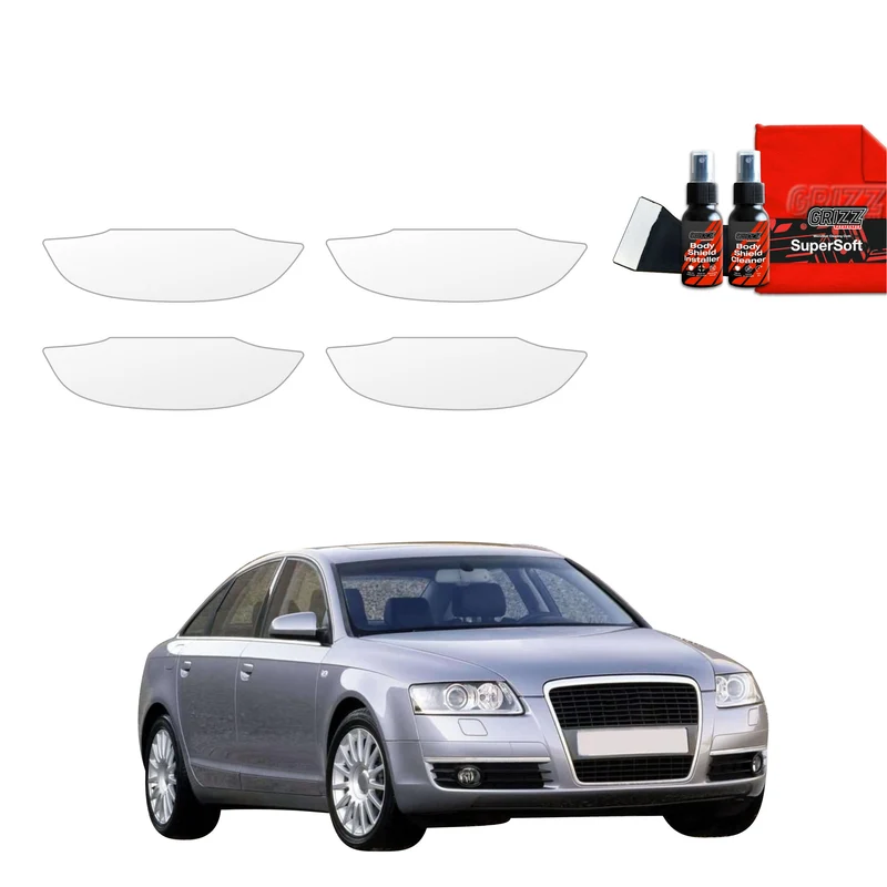 4in1 Schutzfolie Grizz Protector für Türgriffmulden - Audi A6 C6 Sedan 4D (2004-2008)