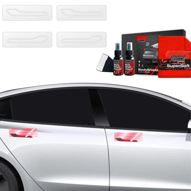 4in1 Schutzfolie Grizz Protector für Türgriffmulden - Tesla Model S (2023-2026)