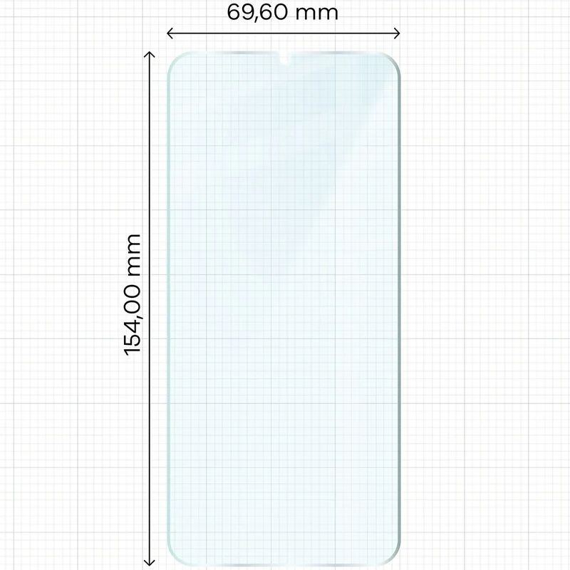 Gehärtetes Glas für Galaxy M34 5G, Bizon Glass Clear Duo, 2 Stück