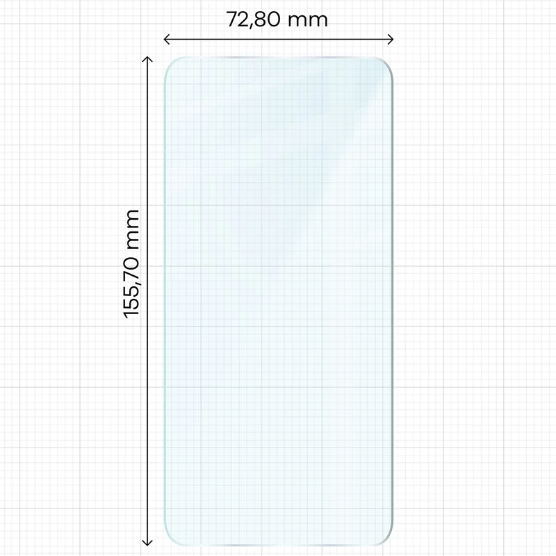 Gehärtetes Glas für Galaxy A34 5G, Bizon Glass Clear Duo, 2 Stück