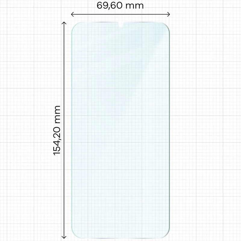 Gehärtetes Glas für Galaxy A15 4G/5G / A25 5G / M15 5G, Bizon Glass Clear Duo, 2 Stück