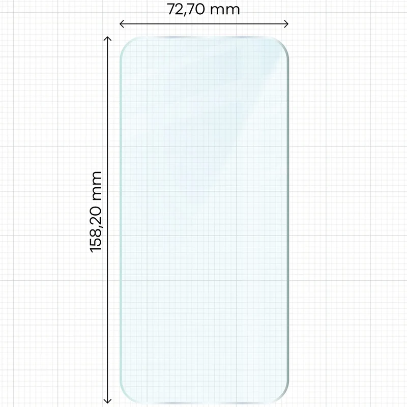 Gehärtetes Glas für Nothing Phone (2a) / (2a) Plus, Bizon Glass Clear Duo, 2 Stück