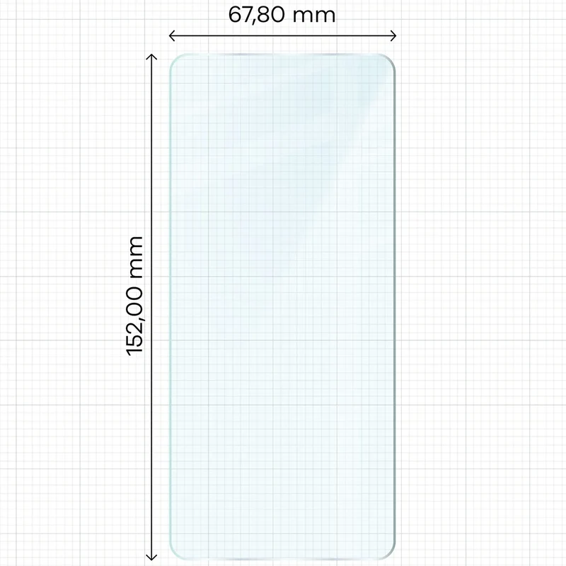 Gehärtetes Glas für Motorola Moto G84 5G, Bizon Glass Clear Duo, 2 Stück