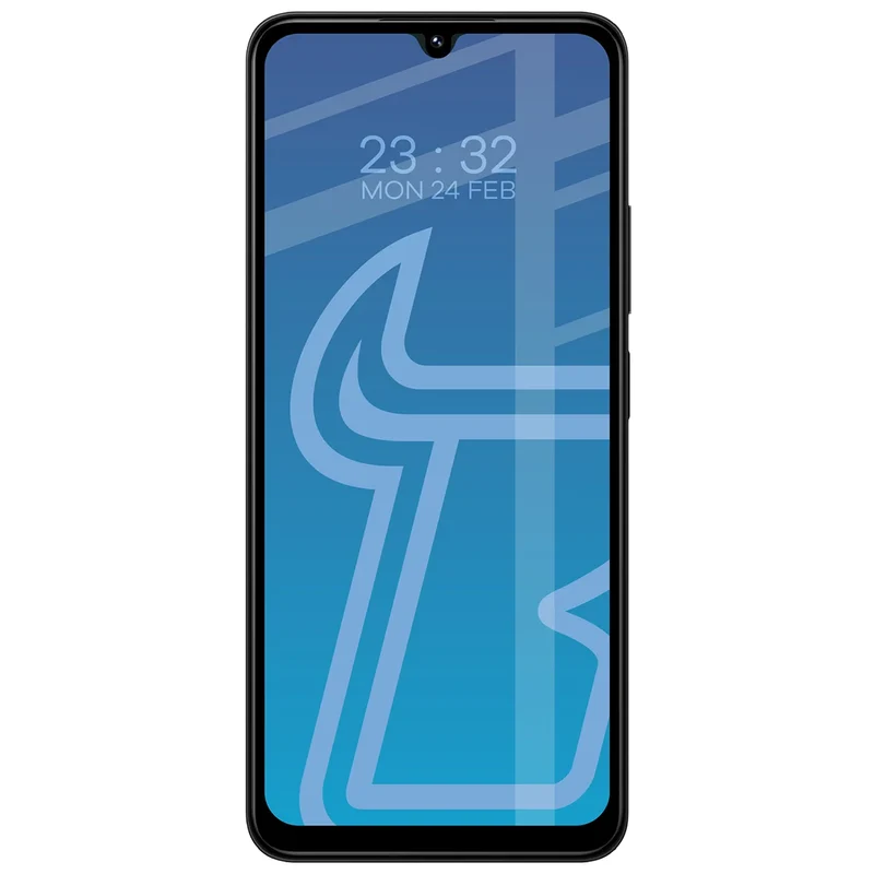 Gehärtetes Glas für Xiaomi Redmi 14C 4G / POCO C75, Bizon Glass Edge Duo, Schwarzer Rahmen, 2 Stück