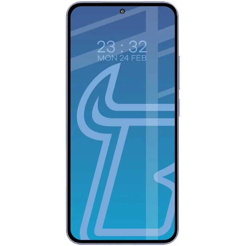 Gehärtetes Glas für Xiaomi 15, Bizon Glass Edge Duo, Schwarzer Rahmen, 2 Stück