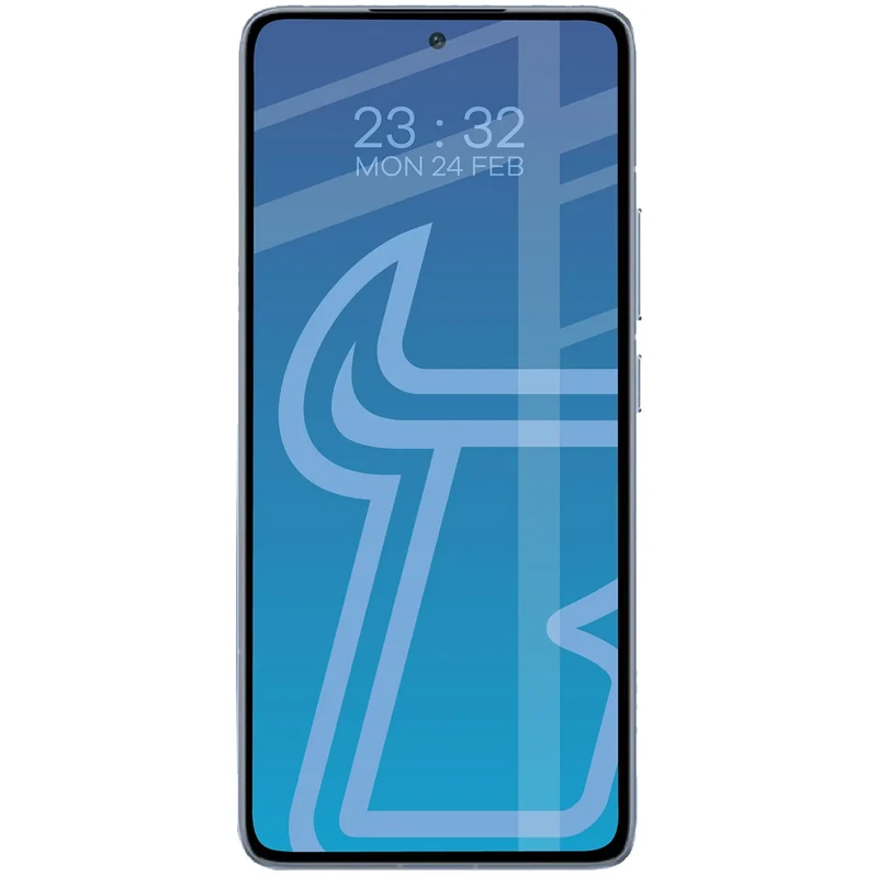 Gehärtetes Glas für Xiaomi 14T Pro, Bizon Glass Edge Duo, Schwarzer Rahmen, 2 Stück
