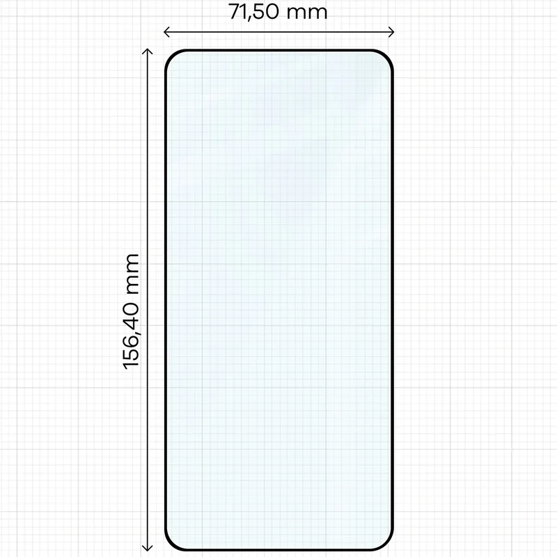 Gehärtetes Glas für Xiaomi 14T, Bizon Glass Edge Duo, Schwarzer Rahmen, 2 Stück