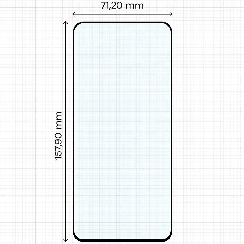 Gehärtetes Glas für Xiaomi 13T Pro / 13T, Bizon Glass Edge Duo, Schwarzer Rahmen, 2 Stück