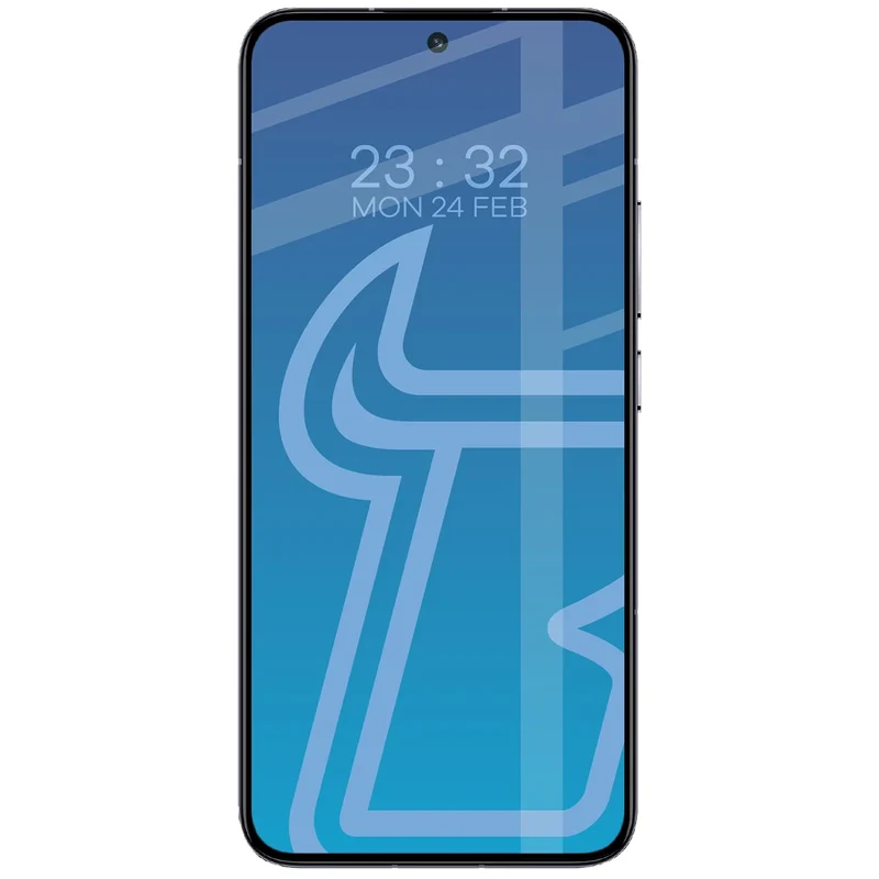 Gehärtetes Glas für Xiaomi 13, Bizon Glass Edge Duo, Schwarzer Rahmen, 2 Stück