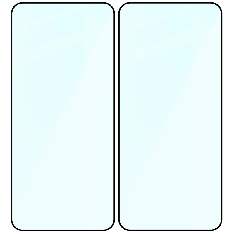 Gehärtetes Glas für Xiaomi 13, Bizon Glass Edge Duo, Schwarzer Rahmen, 2 Stück
