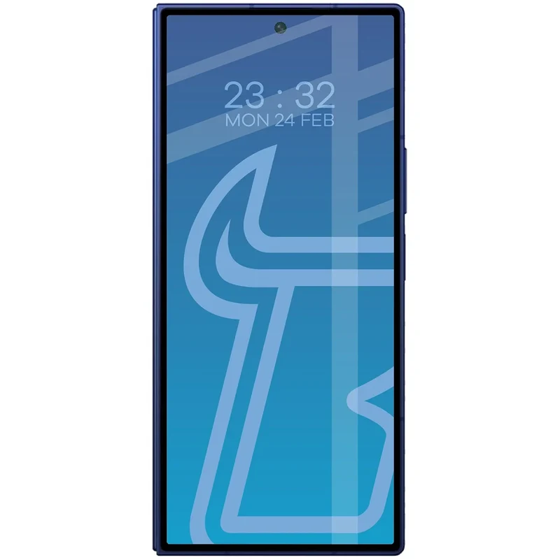 Gehärtetes Glas für Galaxy Z Fold7, Bizon Glass Edge Duo, Schwarzer Rahmen, 2 Stück